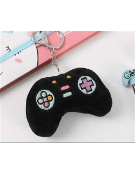Portachiavi Plush LET’S PLAY Nero - Morbido, Cool e Gamer Style! 🎮🖤