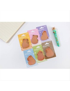 Set sticky notes Capybara kawaii - 6 modelli adesivi 2