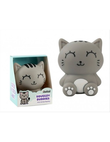 Antistress Gatto grigio squishy kawaii rilassante