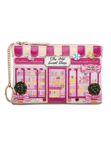 VENDULA LONDON Portamonete con zip The Old Sweet Shop | Diamante Rosa