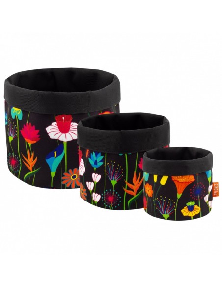Set di 3 cestini multiuso Jardin Fleuri