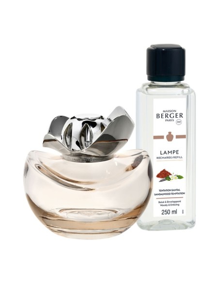 Cofanetto regalo con LAMPE BERGER Temptation Champagne e Tentation San
