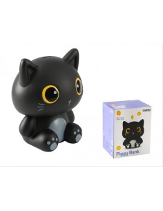 Salvadanaio Gatto Nero Verticale 27 cm - Design iTotal