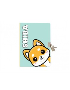 Diario segreto Shiba Inu kawaii con chiusura