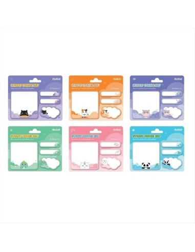 Sticky memo kawaii iTotal 6 modelli - Adesivi cute