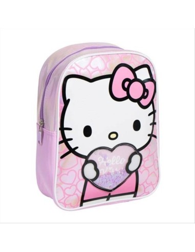 Zaino olografico Hello Kitty Cuore – 25x32 cm, brillante e super trend
