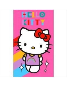 Asciugamano Hello Kitty Rainbow – 30x50 cm in cotone, tenero e colorat