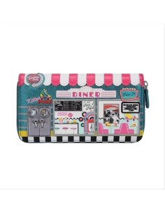 Portafoglio grande Con Zip Kitty's Diner