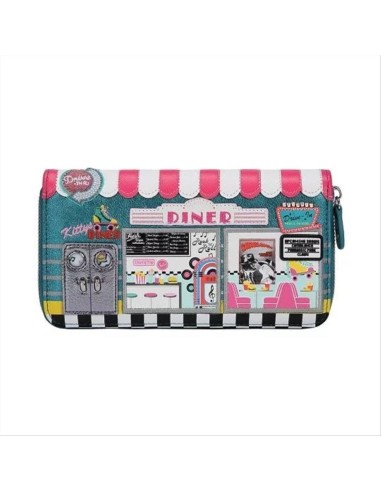 Portafoglio grande Con Zip Kitty's Diner