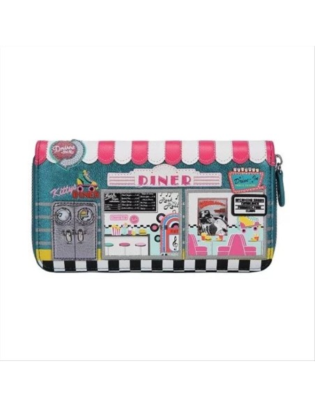 Portafoglio grande Con Zip Kitty's Diner