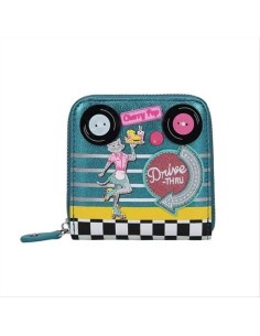 Portafoglio Quadrato Kitty's Diner