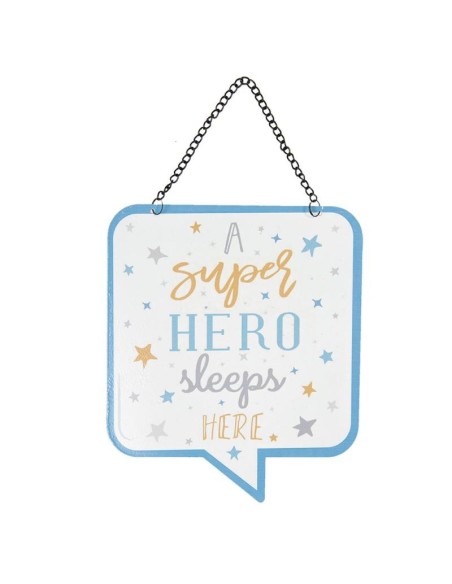 Targhetta Super Hero 18X21cm