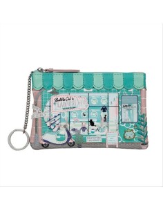 Portafoglio con zip Bubblie Cats Laundromat Vendula London