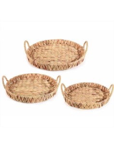 Cesto Tondo in Giacinto Intrecciato - 3 Misure | Diamante Rosa