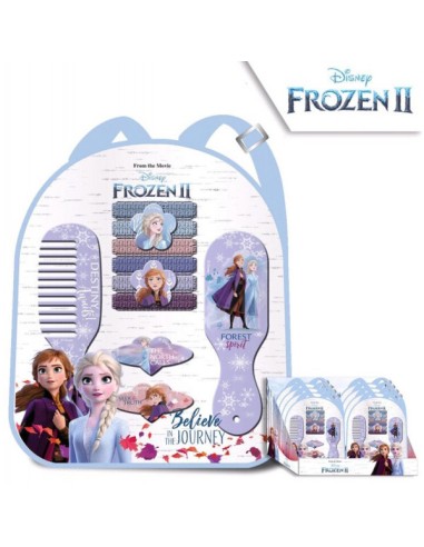 Set accessori per capelli 12 pz con zainetto Disney Frozen