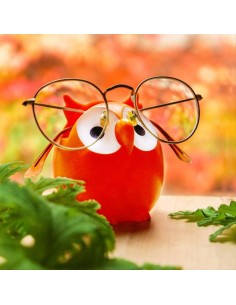 Poggia Occhiali GUFO Rosso – Il Guardiano Vivace dei Tuoi Occhiali! 2