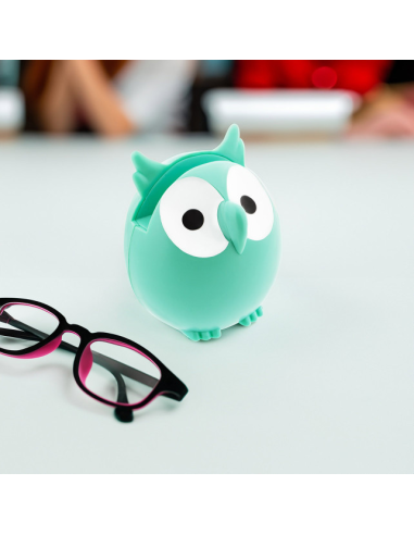 Poggia Occhiali GUFO Turchese 💙🦉 – Portaocchiali Colorato e Stabile