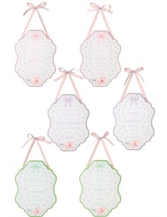 Targhetta in legno con dedica Le Regole - 6 varianti (1pz)