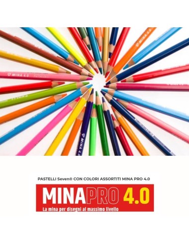 SEVEN Pastelli Mina PRO 4.0 ✨ 42 Colori Sfusi | Diamante Rosa