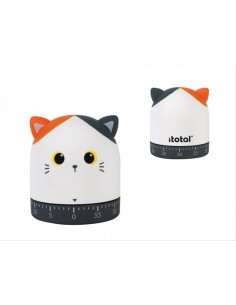 iTOTAL Timer da cucina GATTO ARANCIONE 🐈‍⬛ | Diamante Rosa