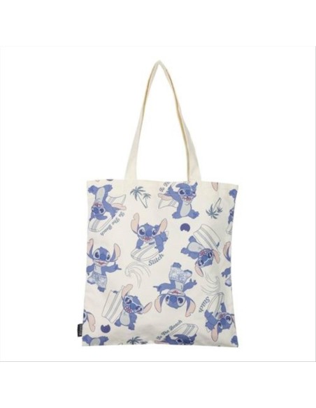 Borsa tote Stitch Beach 36x39 cm in tela | Diamante Rosa