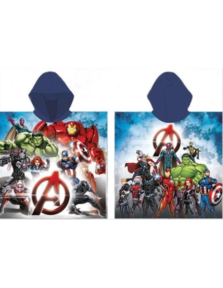 Poncho mare Avengers Heroes – 55x110 cm, asciugatura rapida e potere M