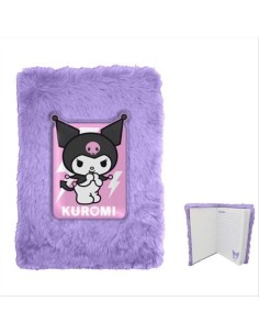 Agenda A5 Kuromi in peluche – Diario kawaii con copertina soffice