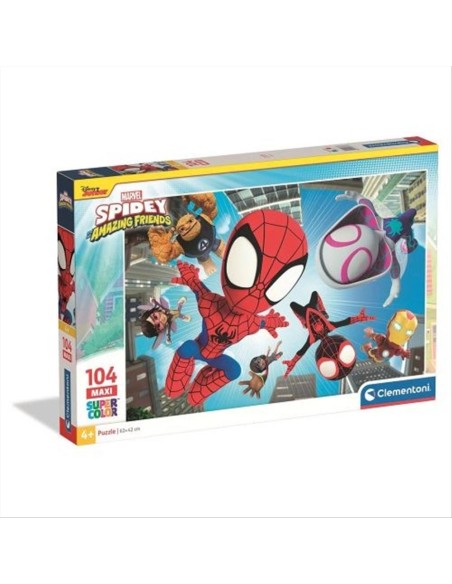 Puzzle 104 pezzi Spidey Clementoni – SuperColor, dai 4 anni