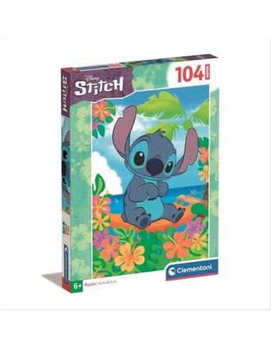 Puzzle 104 pezzi Stitch – Clementoni SuperColor, dai 6 anni