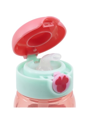 Borraccia con cannuccia e pulsante 510ml Minnie | Diamante Rosa