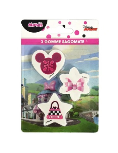 Set gomme da cancellare 3pz Minnie