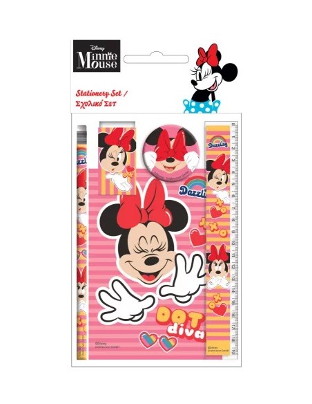 Set cancelleria 5pz Minnie