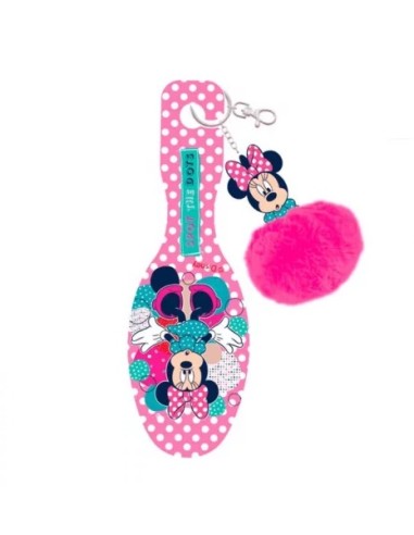 Spazzola con portachiavi Minnie licenza Disney | Diamante Rosa