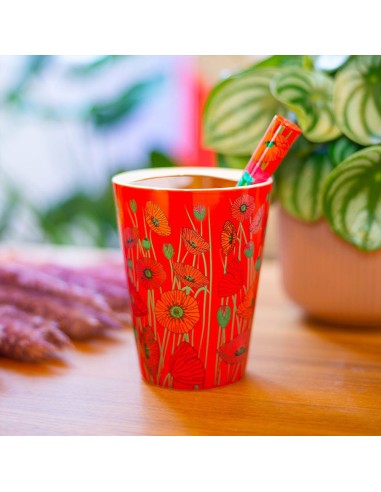 Maxi mug/Vasetto Coquelicots
