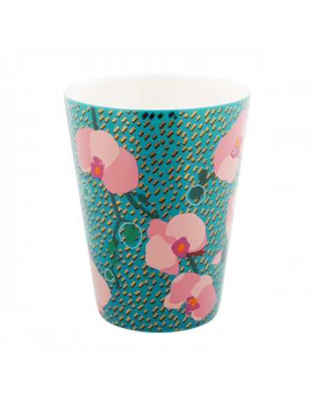 Maxi mug/Vasetto Orchid Blu