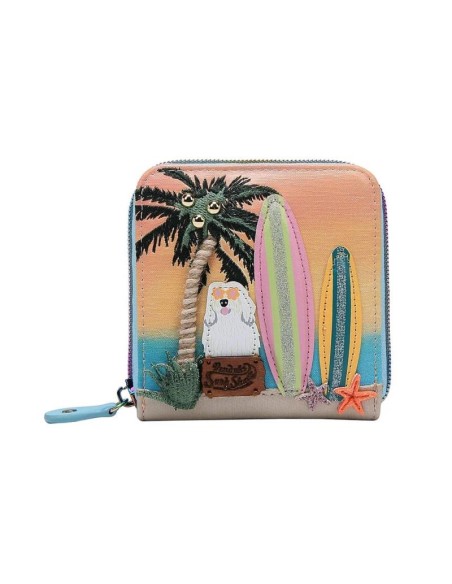 VENDULA LONDON Portafoglio quadrato The Surf Shack F3268281 | Diamante