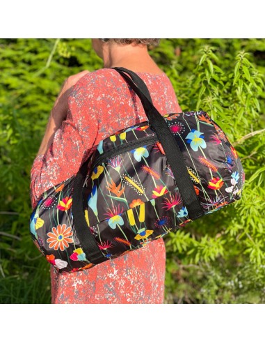 Borsone pieghevole Jardin Fleuri Pylones | Diamante Rosa