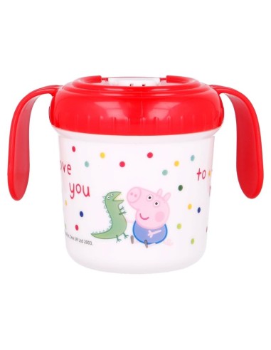 Bicchiere 250ml con beccuccio Peppa Pig 10M+ | Diamante Rosa