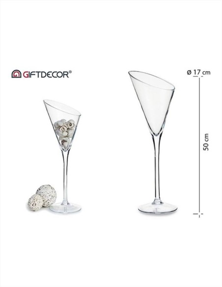 Calice Martini in vetro H50cm