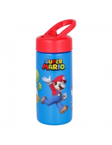 Borraccia 410ml SUPER MARIO con cannuccia e manico