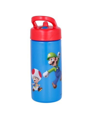 Borraccia 410ml SUPER MARIO con cannuccia e manico