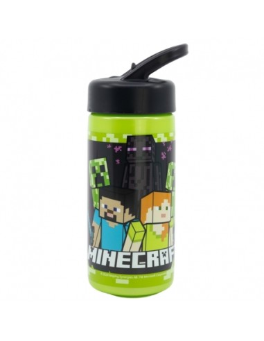 Borraccia 410ml con manico Minecraft | Diamante Rosa