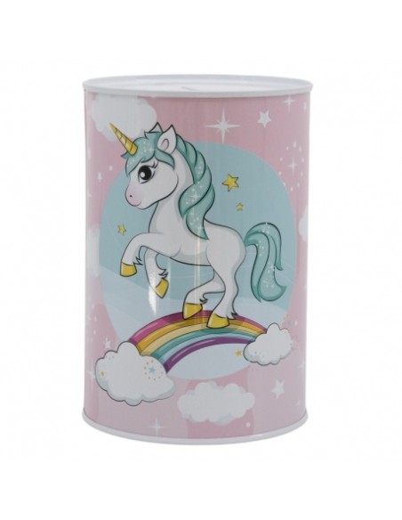 Salvadanaio Unicorno in latta