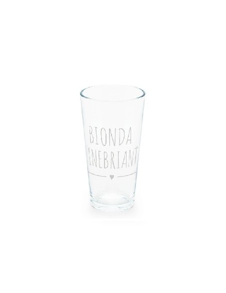 Bicchiere in vetro borosilicato 480ml Bionda Inebriante | Diamante Ros