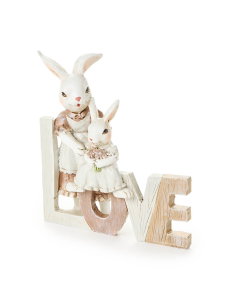 Coniglietto Love - Nuvole di Stoffa 2 varianti (1 pz) | Diamante Rosa 2