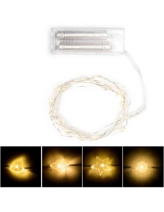 Mini Led decorativi 2 mt 4 modelli cuore, stella, fiocco, albero Nuvol