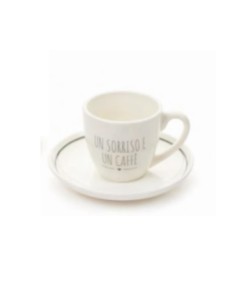 Tazzina da caffè in porcellana con dedica 2