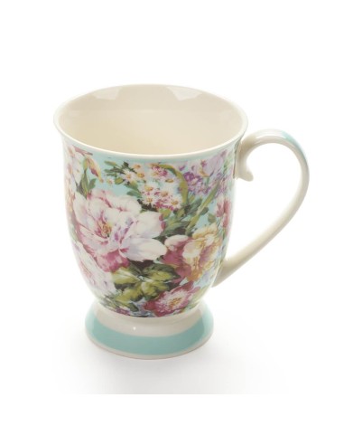 Mug  floreale 280ML Grace di Nuvole di Stoffa | Diamante Rosa