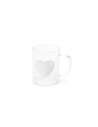 Mug con manico e cuore - Nuvole di Stoffa | Diamante Rosa