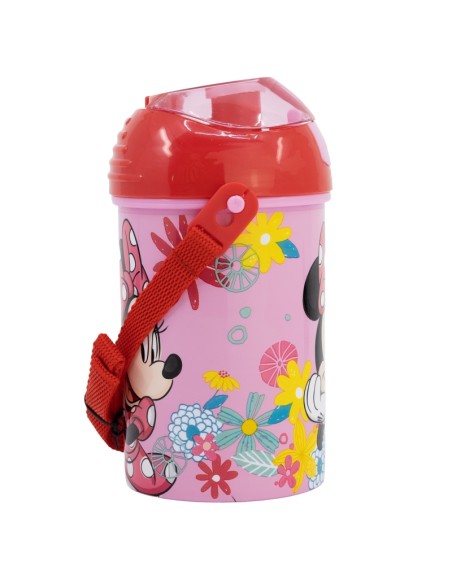 Bottiglia Compatta 450ml con cannuccia Minnie Spring Look | Diamante R